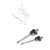 2X FRONT TIE TRACK ROD AXLE JOINT FITS FORD FIESTA MK6, MAZDA 2 LH / RH, 1545457